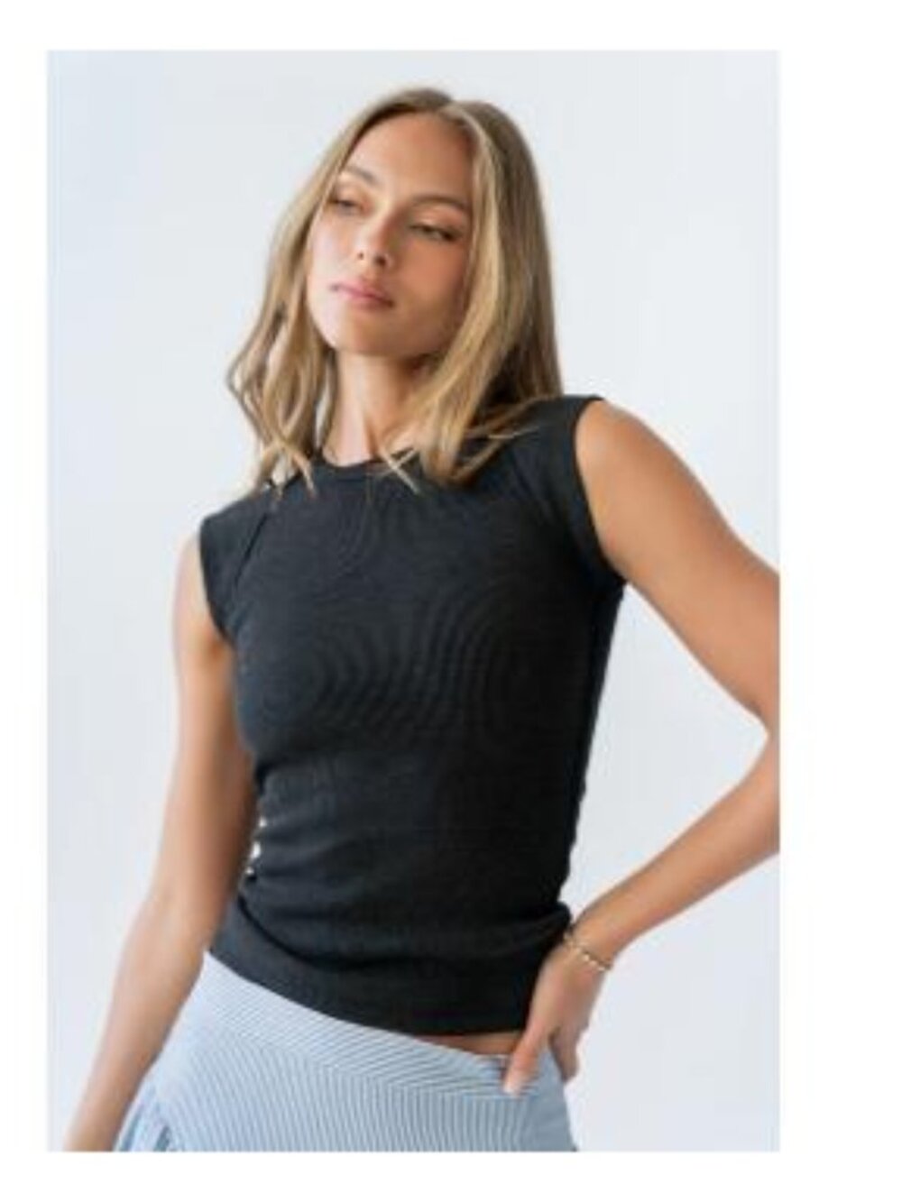NWT Bohme Huxley Tank, black, medium